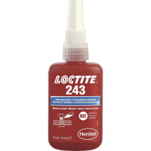 Loctite Threadlocker, Medium Strength Oil Tolerant 243/50ml